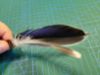 Picture of Handmade Blue duck feather fetch toy for cat stealth version