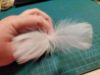 Picture of Handmade white natural swan feather teaser refill