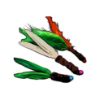 Picture of 3 pack of handmade feather fetch toys for cat with bell - flies like a dart!