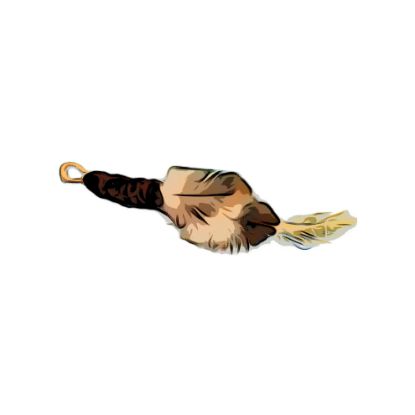 Picture of MUNIFICENT Big Lad's rooster feathers refill toy brown-cream