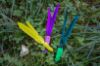 Picture of 3 pack of handmade feather fetch toys for cat with bell - flies like a dart!