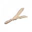 Picture of MUNIFICENT Whitey's handmade natural hen feather fetch toy for cat stealth version