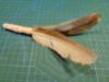 Picture of MUNIFICENT Ginger's handmade natural hen feather fetch toy for cat stealth version