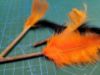 Picture of HALLOWEEN Themed 3 pack Cat catnip sticks natural wood turned into chewable toy with feathers