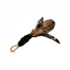 Picture of MUNIFICENT Black and White Dotty's handmade natural hen feathers refill toy for frenzy & da bird type wand teasers