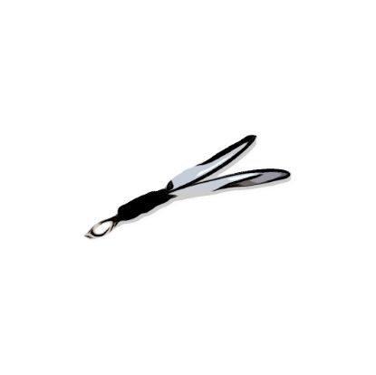 Picture of Small Magpie Black & White Thin Wing Feathers wand teaser refill for Da bird Frenzy