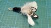 Picture of Black and white pheasant feather wand teaser refill for Da bird Frenzy