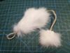 Picture of Small real rabbit fur mouse wand teaser: the ultimate feline playtime experience