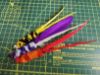 Picture of 3 pack of handmade feather dual colour fetch toys for cat with bell - flies like a dart!