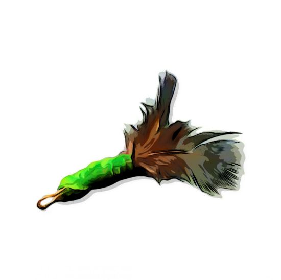 Picture of Wand Teaser Refill with Green Body and Peacock Feathers