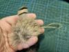 Picture of SET OF 3 Mini wand Teasers made with real rabbit fur and natural feathers